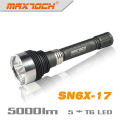 Maxtoch SN6X-17 5 * lanterna de LED Cree T6 5000LM alumínio